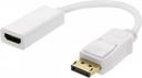 Displayport ma, HDMI fe adapter, DP++, 3840x2160 60Hz, white