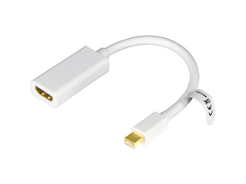 Mini DisplayPort till HDMI adapter, 4K 60Hz, 0,2m, white