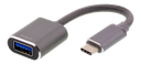 USBC 3.1 Gen 1 to USBA OTG adapt aluminium white bag grey