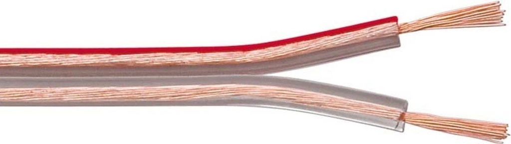 Goobay 10m 2x 2.5mm Speaker Cable Roll - Transparent