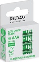 DELTACO Ultimate NiMh rechargeable LR03/AAA size 750mAh 4pack(SG)